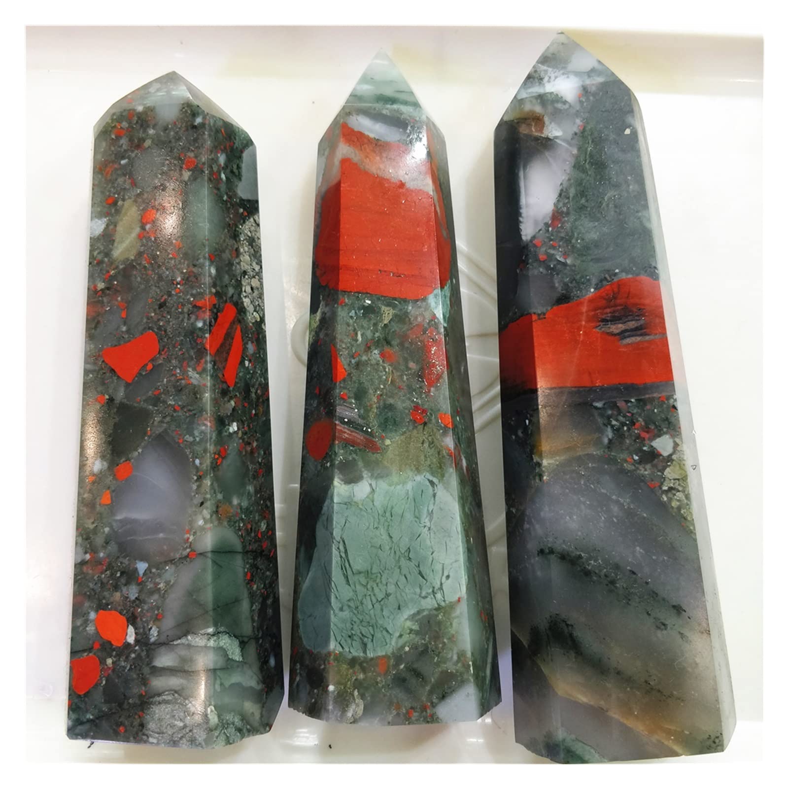 Amazon.co.jp: ドラゴンブラッドストーンクォーツナチュラルタワー