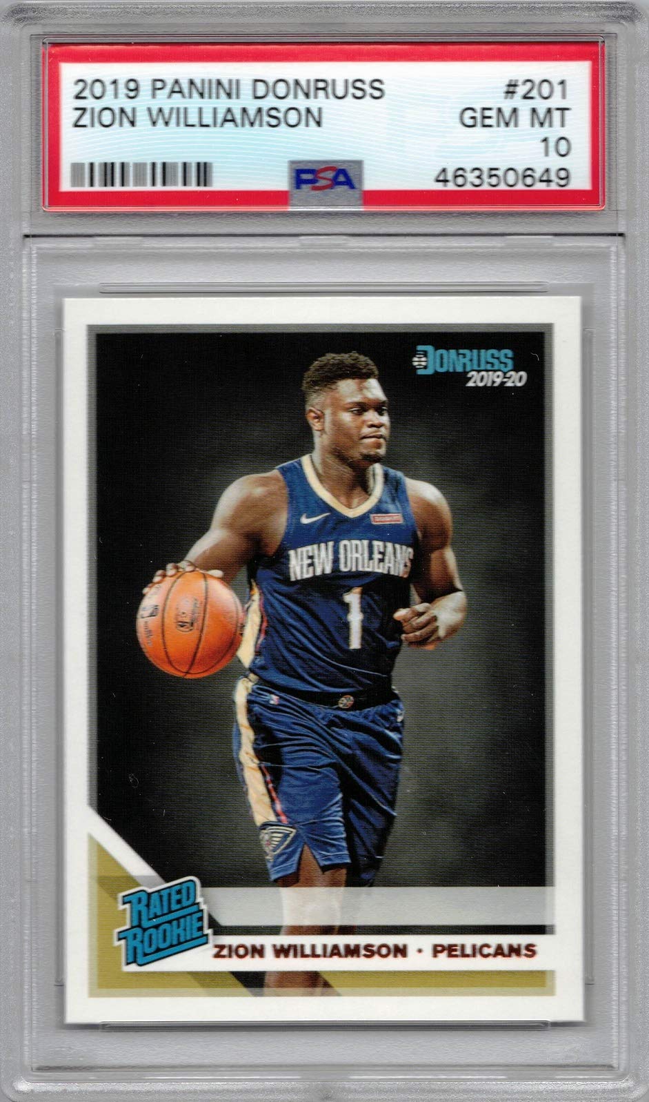 zion williamson graded rookie card 2019-20 Panini Donruss #201 PSA 10 Gem Mint : Collectibles & Fine Art Life Wheel Compartment:No game_dbs_fusion_world after graded card is POKEMON RAINBOW RARE CARDS,