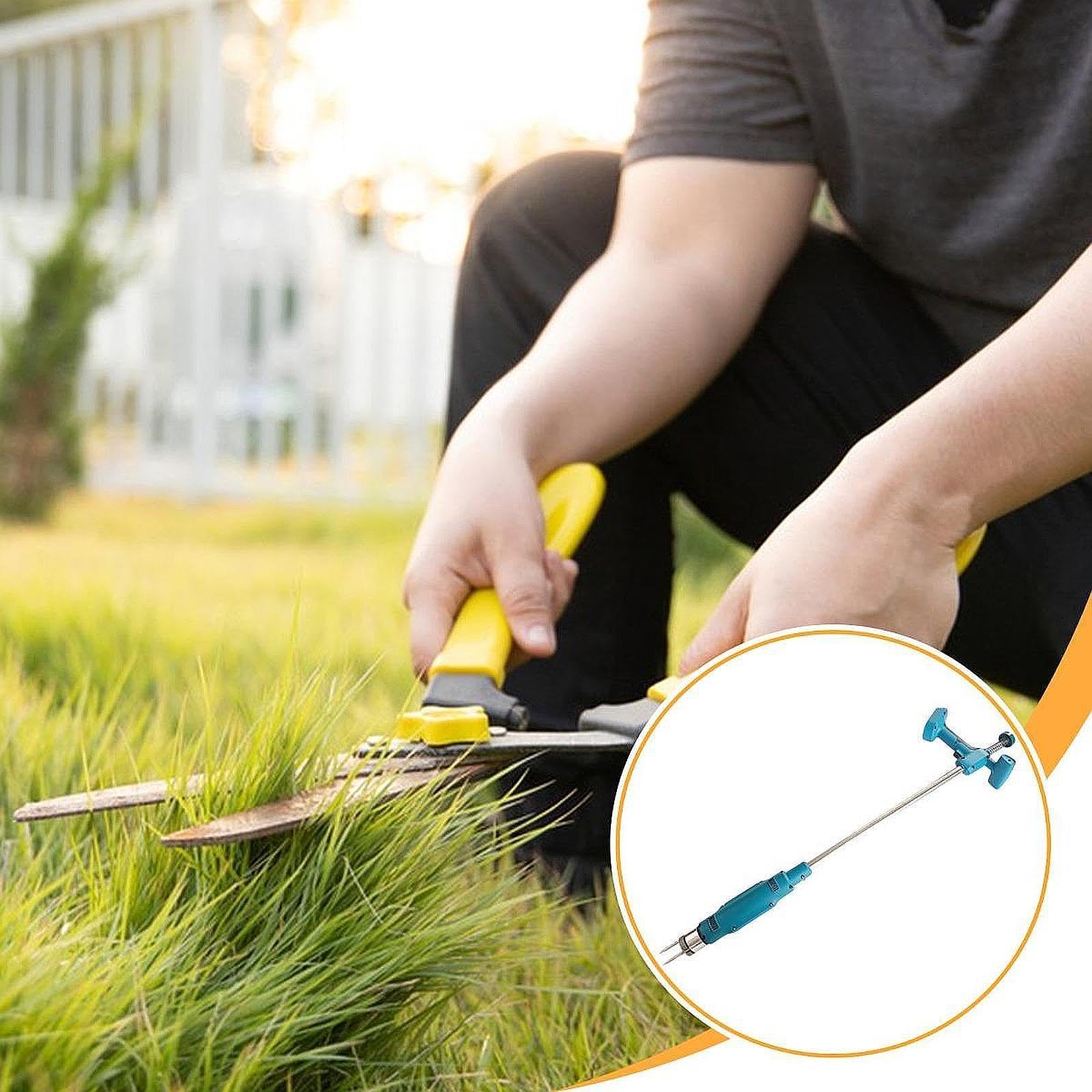 Elektrischer Stand Unkrautstecher, Werkzeuggreifer für Den Außenbereich, für Gartenliebhaber, Unkrautstecher für Rasen, Hinterhof, Garten, Bauernhof