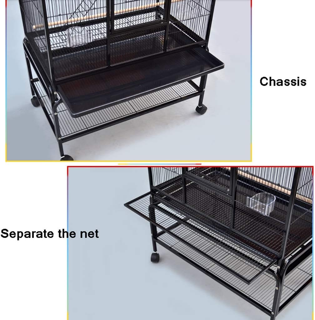 鳥かご 金属製大型のバードケージ オウム、オカメインコ、ラブバード　豪華希少大型 Amazon | 鳥かご 大型のインコケージ 大きな金属オウムバードケージ