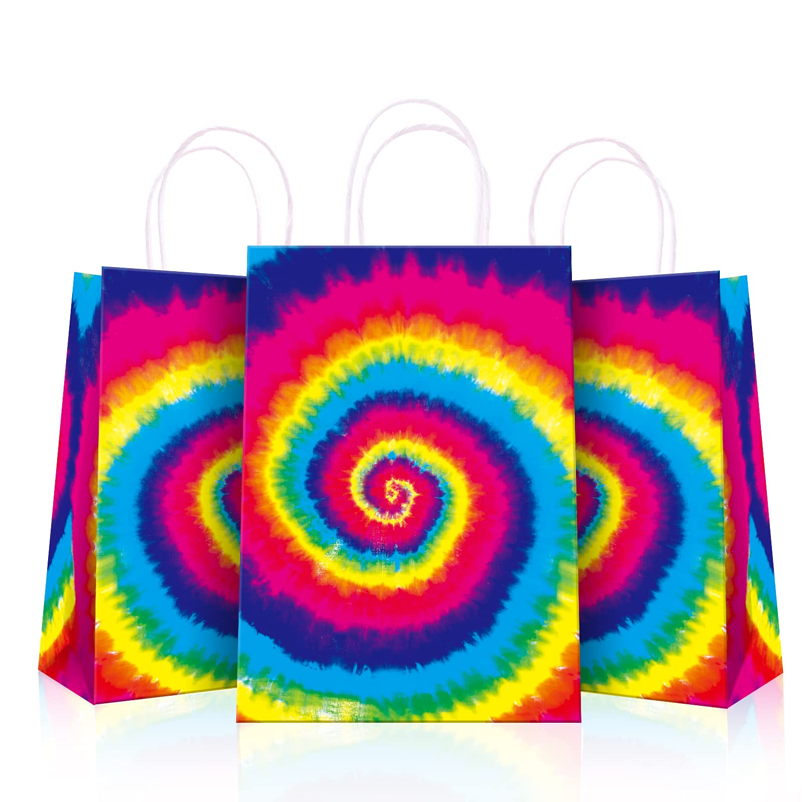 sunny seat Goodies Bags Colorful Paper Gifts Bags with handle Party Favors For Girls Kids Goodies Bags for Girls Boy Birthday Baby Shower Party Supplies