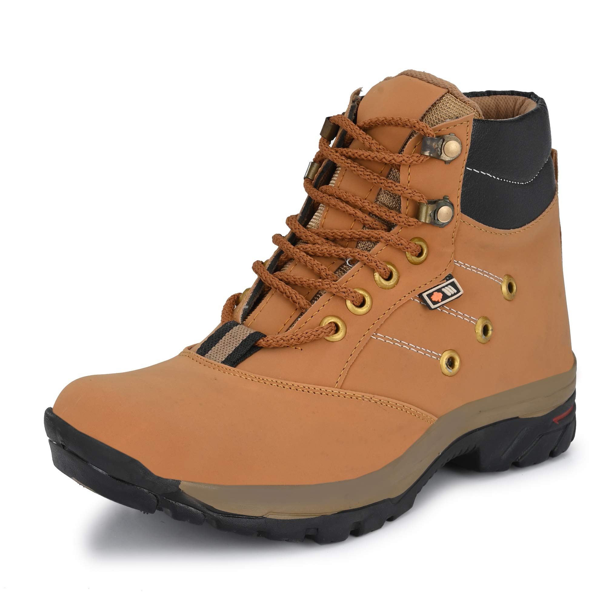 Shoe Island ® Mens Solid-X Leatherette High Ankle Length Tough Casual Long Boots (Beige Tan Brown, Size 7 UK/India) (B08FB8NH9K) Amazon Price History, Amazon Price Tracker