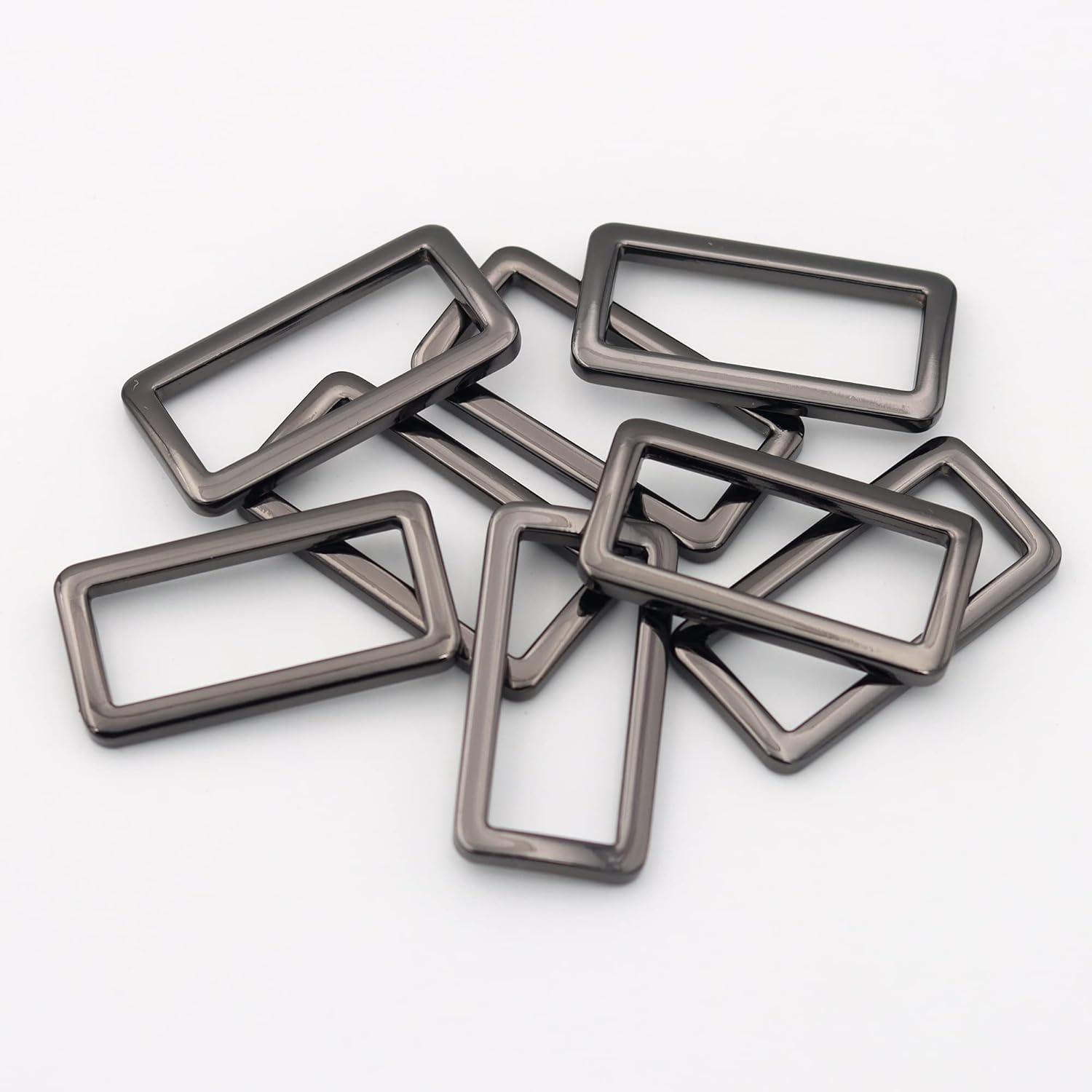 Amazon.com: JWBIZ 8 Pcs Metal Flat Rectangle Rings Buckle for Bag Belt ...