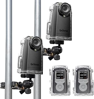 Brinno Time Lapse Camera - Time Lapse Camera with a 118° Field of View - Full HD1080P Resolution and HDR for Clear Images - IPX4 Water-Resistant Housing and Clamp - 2 Pack