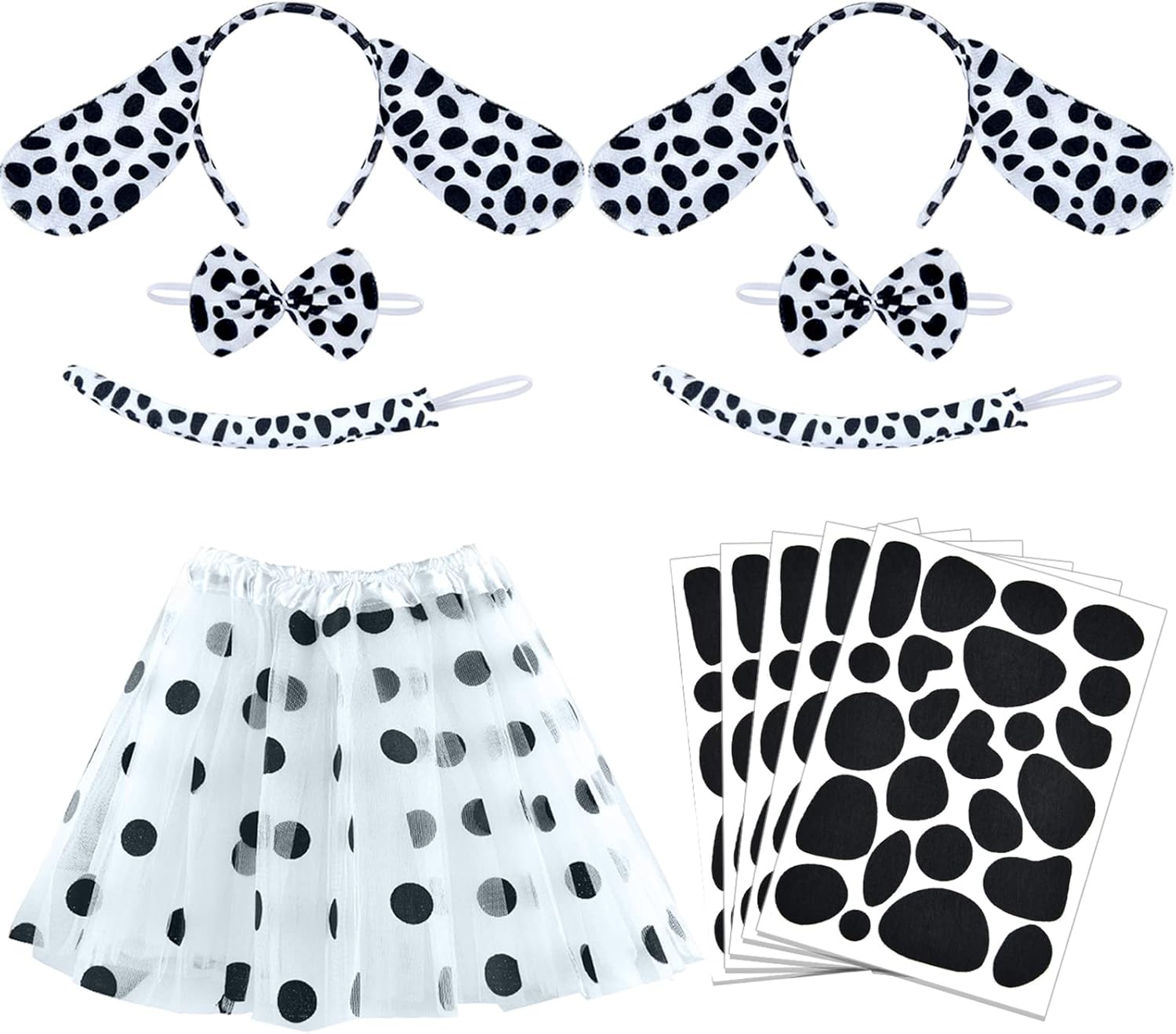 Amazon.com: Mototo 12 Pieces Dalmatian Costume Set with Dog Ears