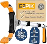 Ezpik 43" Outil pliable de reacher pour les aînés - Grabbers for Elderly Grab It Atteindre outil de prise de main lourd de service outil supérieur - Bâton de griffe pour atteindre les aides (43" (Boîte de 1))