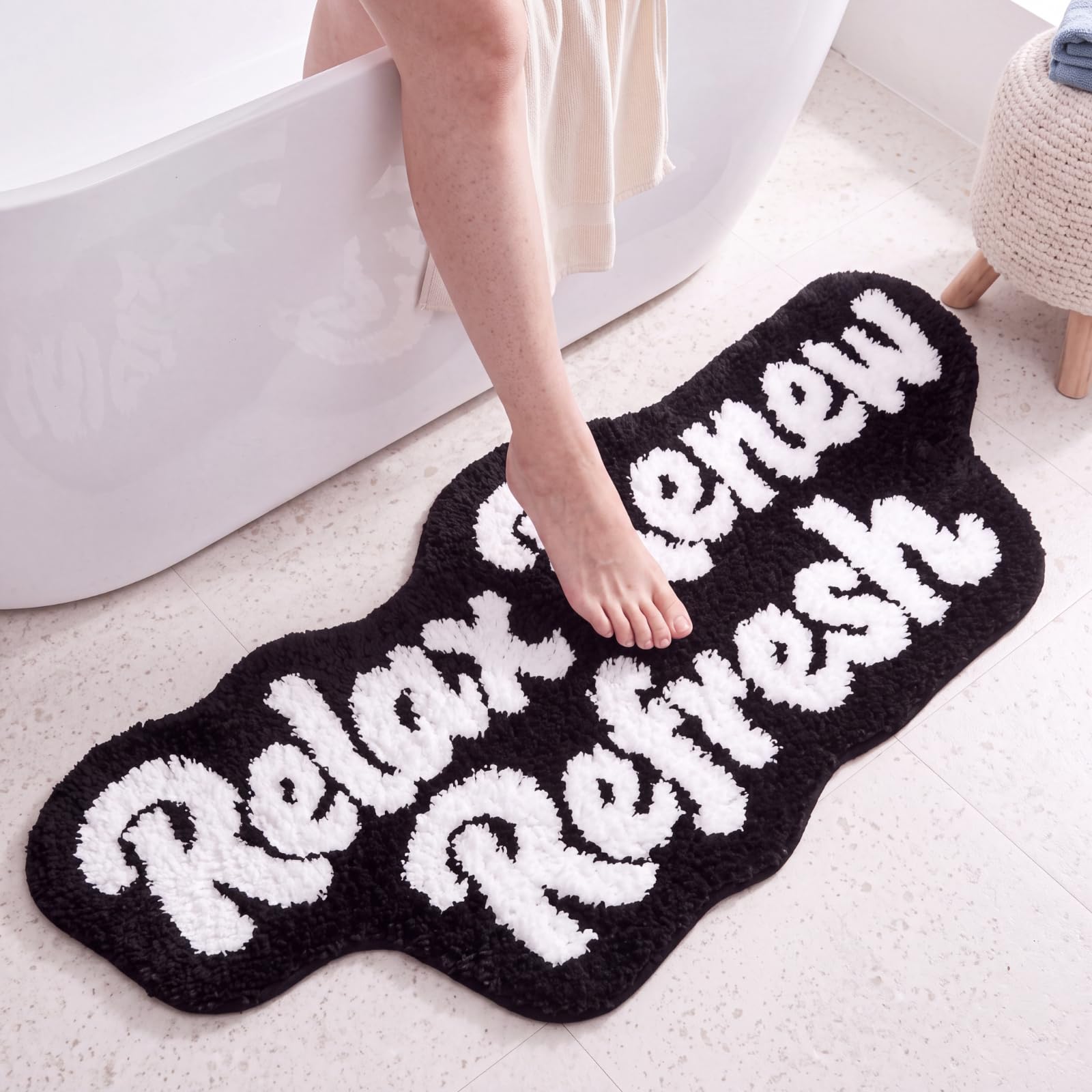 Drydiet 50"x24" Relax Renew Refresh Bath Mat Long Style Bathroom Rugs — image 1