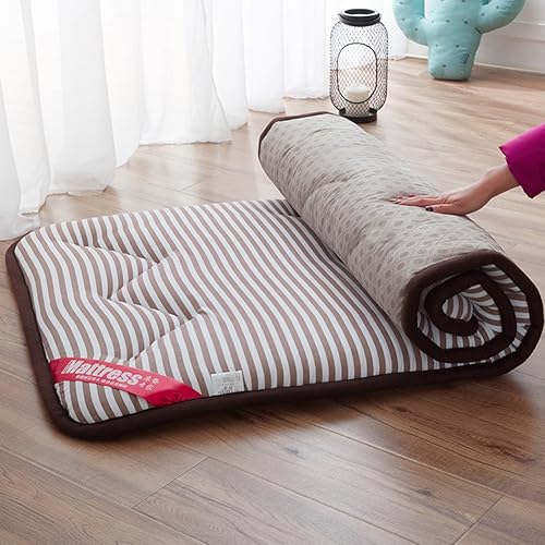 Miniatura 4 de NMJNMK - Colchón de tatami transpirable, para dormir, futón, cama japonesa, plegable, para viajes, vacaciones, picnic, casa, dormitorio