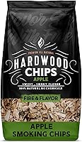 Vista 2 de Fire & Flavor Virutas de madera premium totalmente natural para ahumar - Accesorios para ahumador, regalos para hombres y mujeres - Manzana - 2