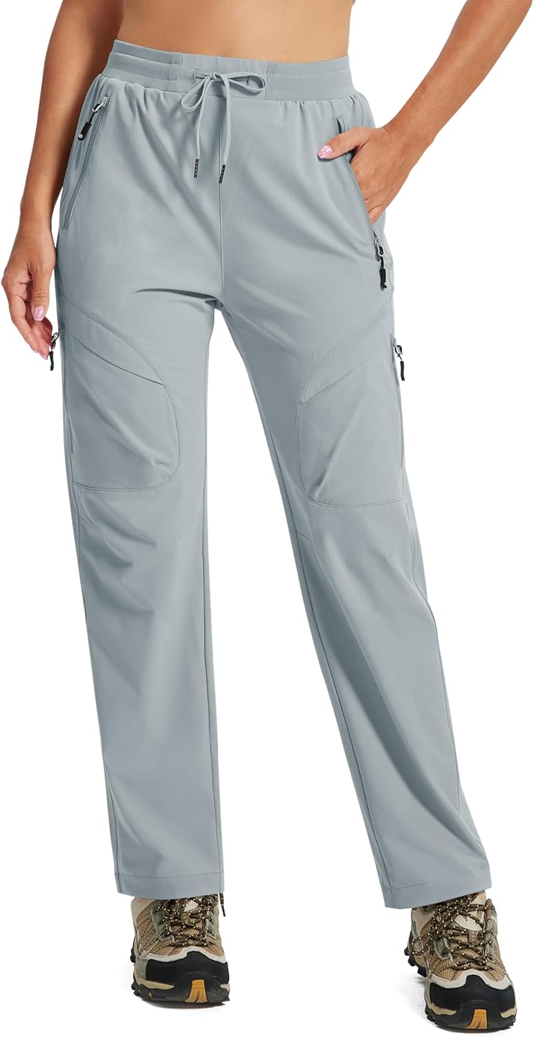 AIRIKE Women's Hiking Cargo Pants Lightweight Quick Dry Joggers Sweatpants Casual Work Travel Outdoor Pant with Pockets