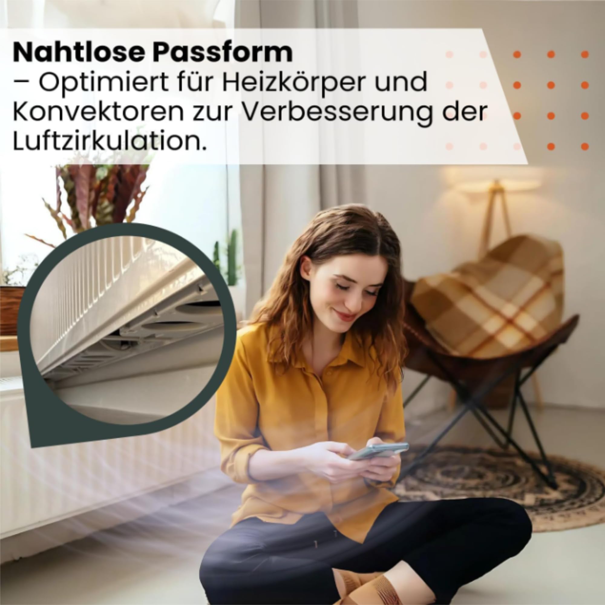 AVOID Heizkörper Ventilator Set Von 3 - Geliefert Mit Thermostat Heizung - Smart Air Technologie - Radiator Ventilator Lösung für Nachhaltigkeit in Ihrem Zuhause