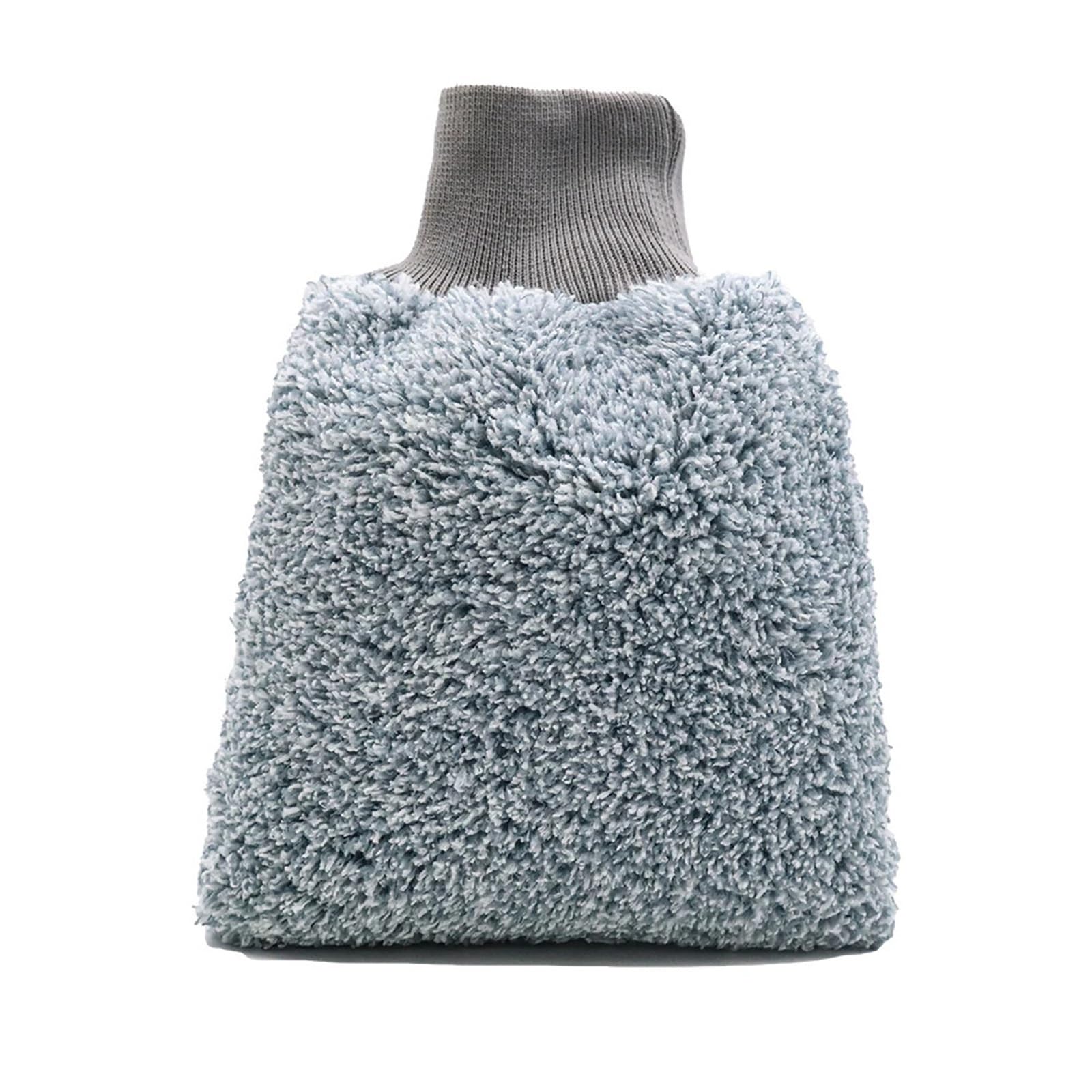 WWYYZAYC Car Wash Mitt Thick High Absorbency Soft Microfiber Glove For Cleaning Detailing Snow Gloves