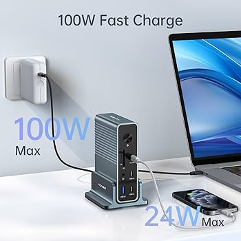 Amazon.co.jp: ACASIS USB C ドッキングステーション 15-in-1、最大3