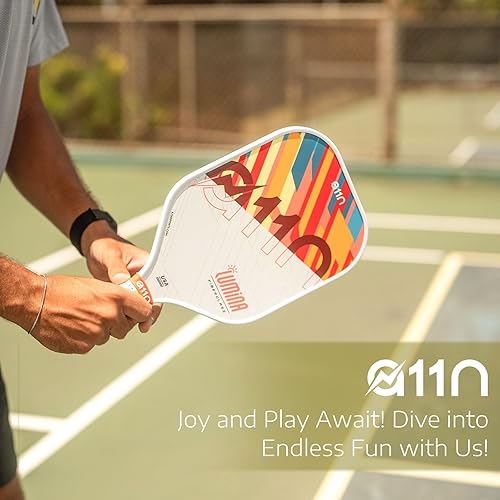 Miniatura 6 de A11N - Juego de 24 raquetas de superficie de fibra de vidrio con 4 bolas de pickleball y bolsa de pickleball para principiantes, aprobadas por USAPA