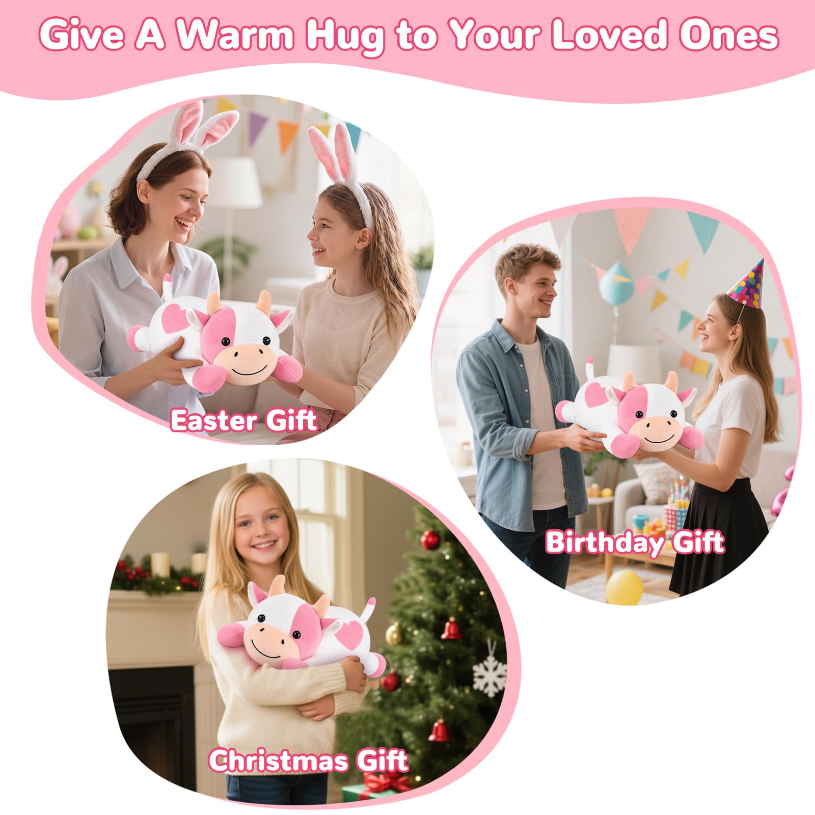 Manta eléctrica con apagado automático, almohadilla térmica eléctrica USB para período, cojín térmico Warmies, cuello, espalda, hombros, vientre, regalos de Navidad para mujeres y niñas