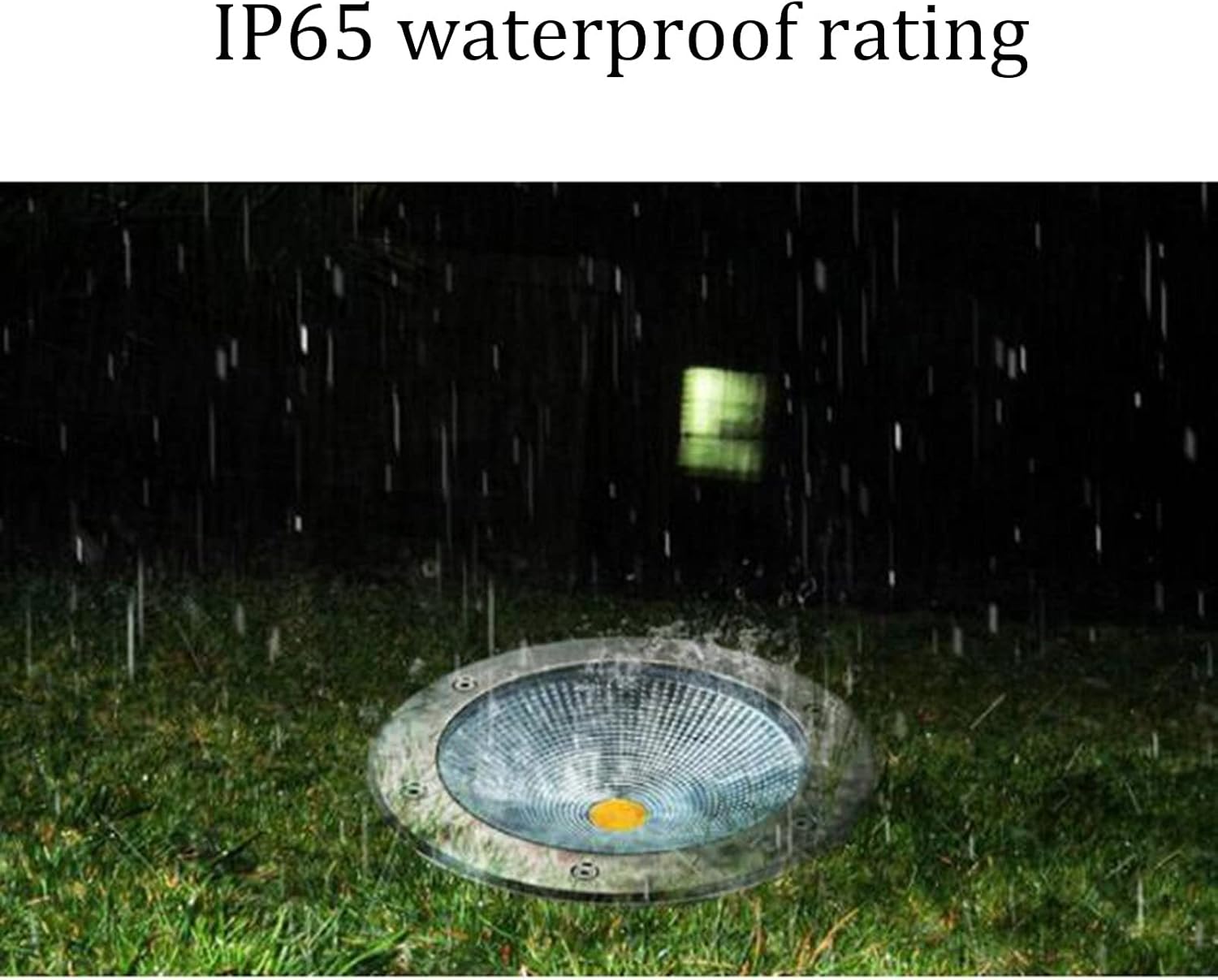 Outdoor In-Ground Lights Round Buried Lights AC 85-265V LED Underground Light IP67 Waterproof Spotlight for Driveway, Deck, Porch, Pathway, Patio (Color : Warm White, Size : 5W-24V) (Color : W