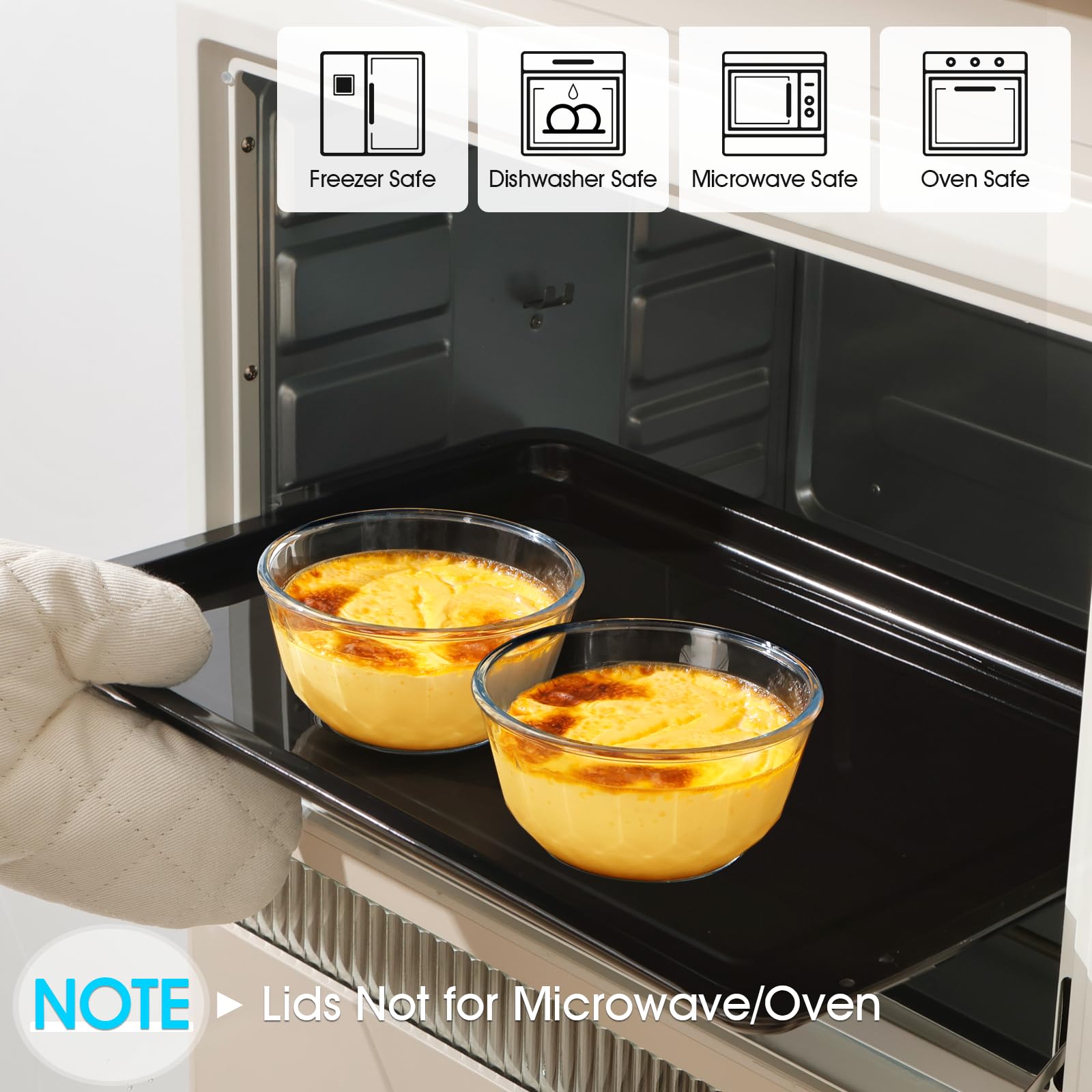 Snapklik.com : NUTRIUPS 6-Piece Glass Bowls