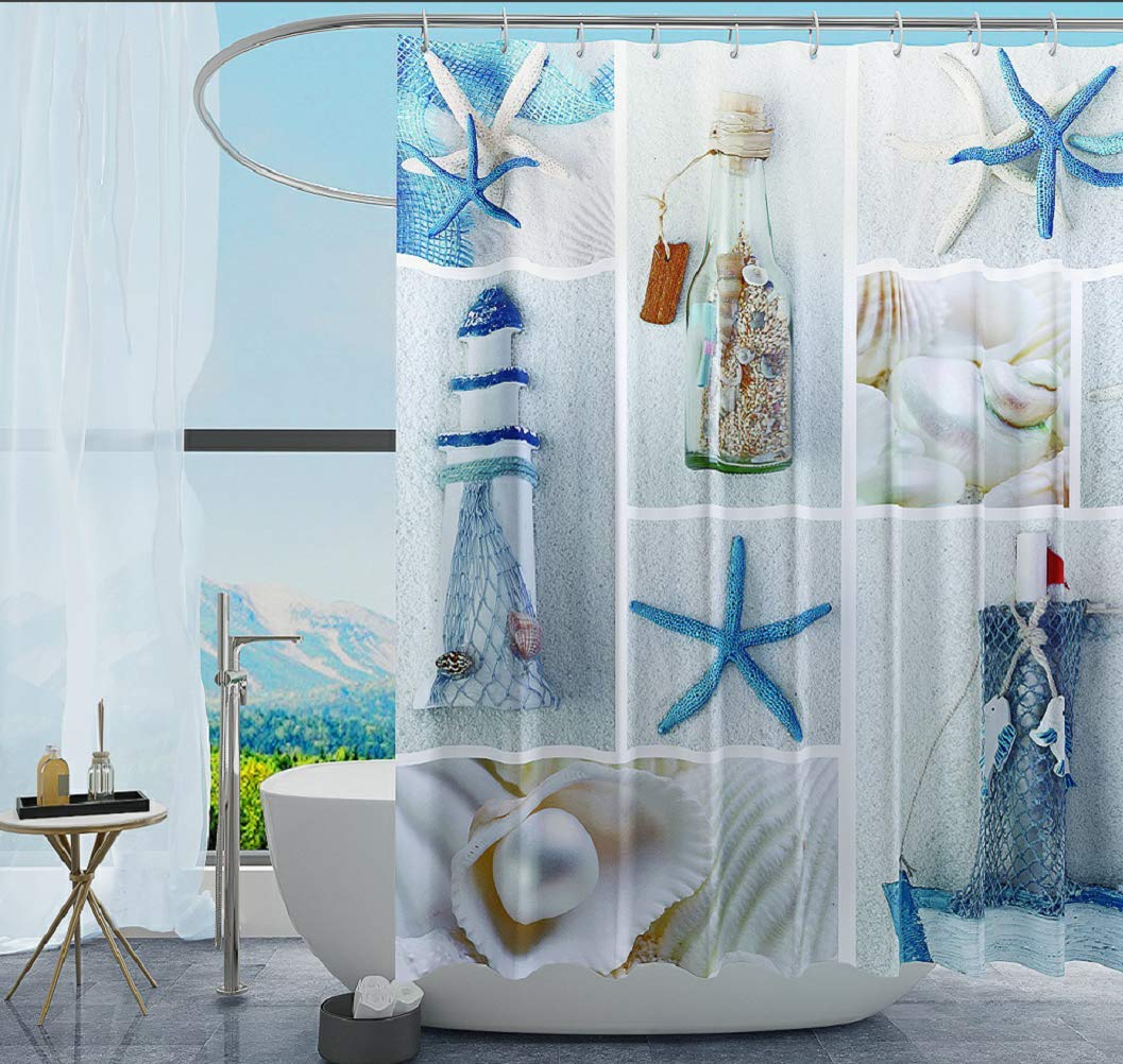 Shower Curtains With Seashells Curtains & Drapes