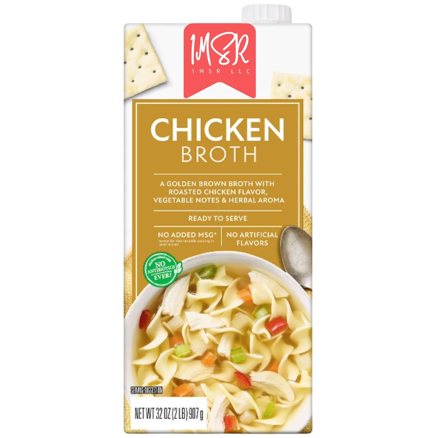 Member''s Mark Chicken Broth, 32 Fluid Ounce Containers, 6 Count Pack