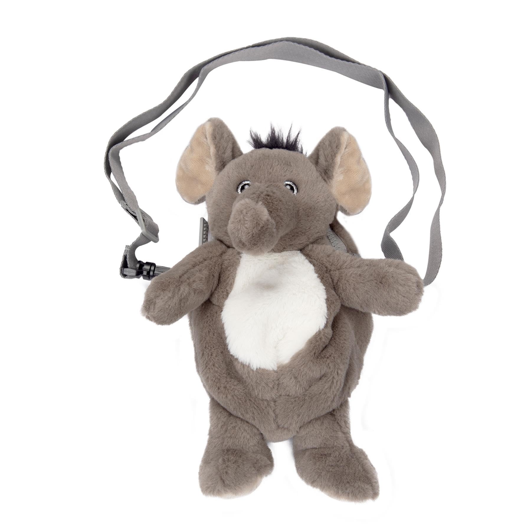 A2Z Girls Teens Ladies Crossbody Bag Blocking Mobile Phone Purse Fluffy Plush 3D Animal Elephant Stuffed Shoulder Bag Small Cute Messenger Bag