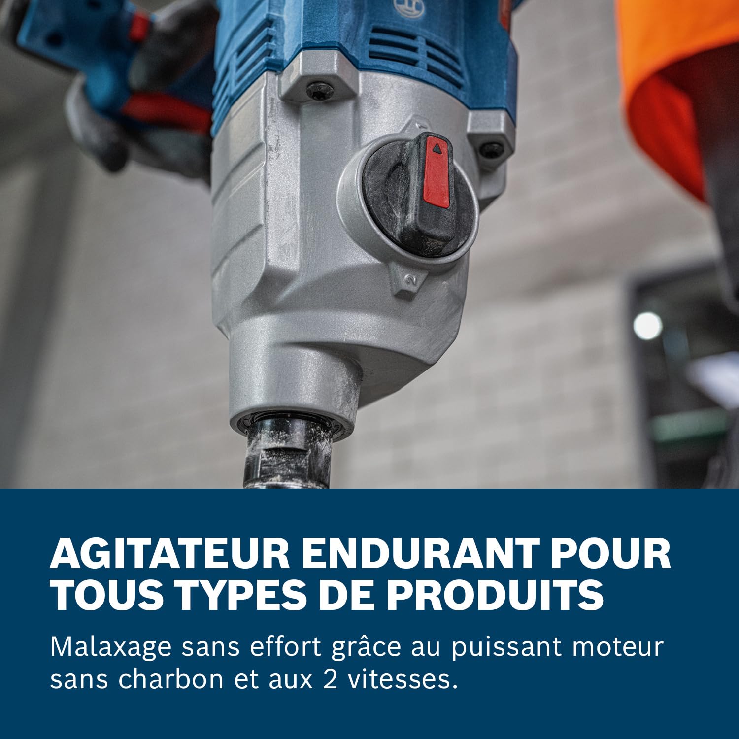 Bosch Professional 18V System agitateur sans-fil GRW 18V-160 (avec 1 rallonge 7 cm (M14-M14), 2 clés, sans batterie ni chargeur)