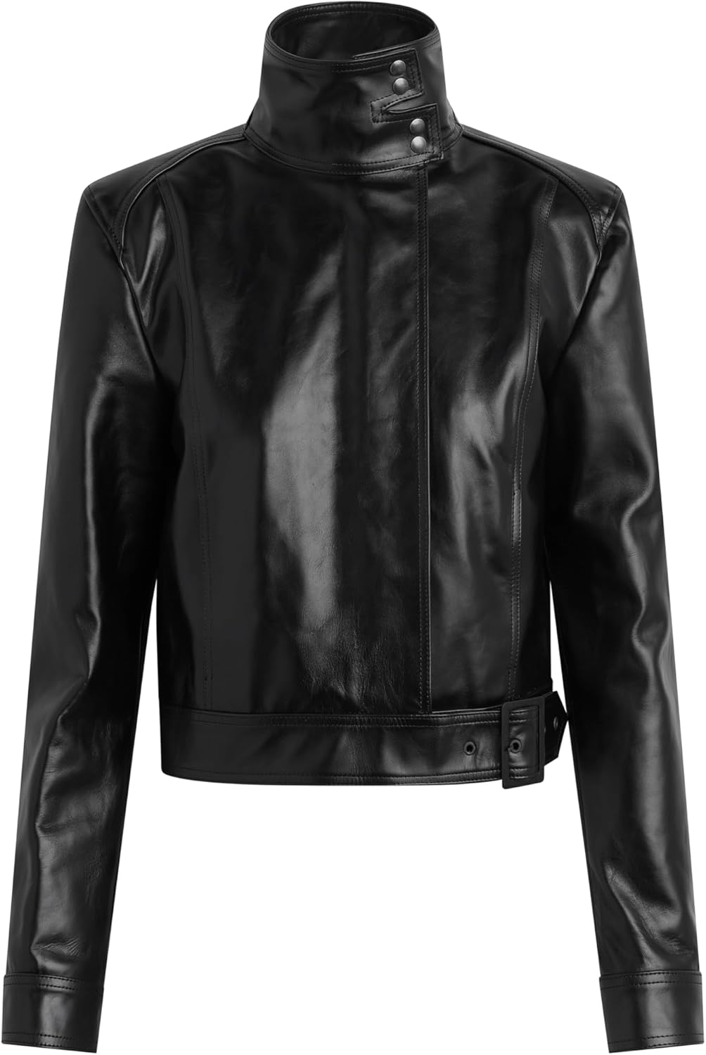 HUDSON womens Brooks Nader Sarah Jane Leather Jacket - Image 7