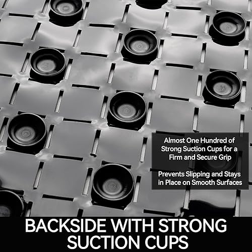 Vista 6 de Tapete antideslizante para bañera, tapete de ducha antideslizante, tapete de secado rápido, tapete antideslizante para bañera, piso, baño, cocina