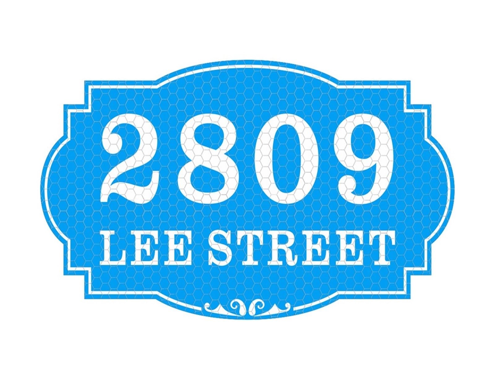 Plaque D'adresse En PVC, 1 Pièce, Signe De Numéro Maison Extérieur for Boîte Aux Lettres, Appartement, Bureau, Hôtel(G with Reflective)