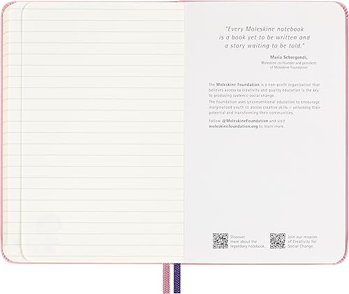 Miniatura 6 de Moleskine Momoko Sakura - Cuaderno de edición limitada con tapa lenticular de efecto óptico de Momoko Sakura, tapa dura, a rayas, bolsillo (3.5" x