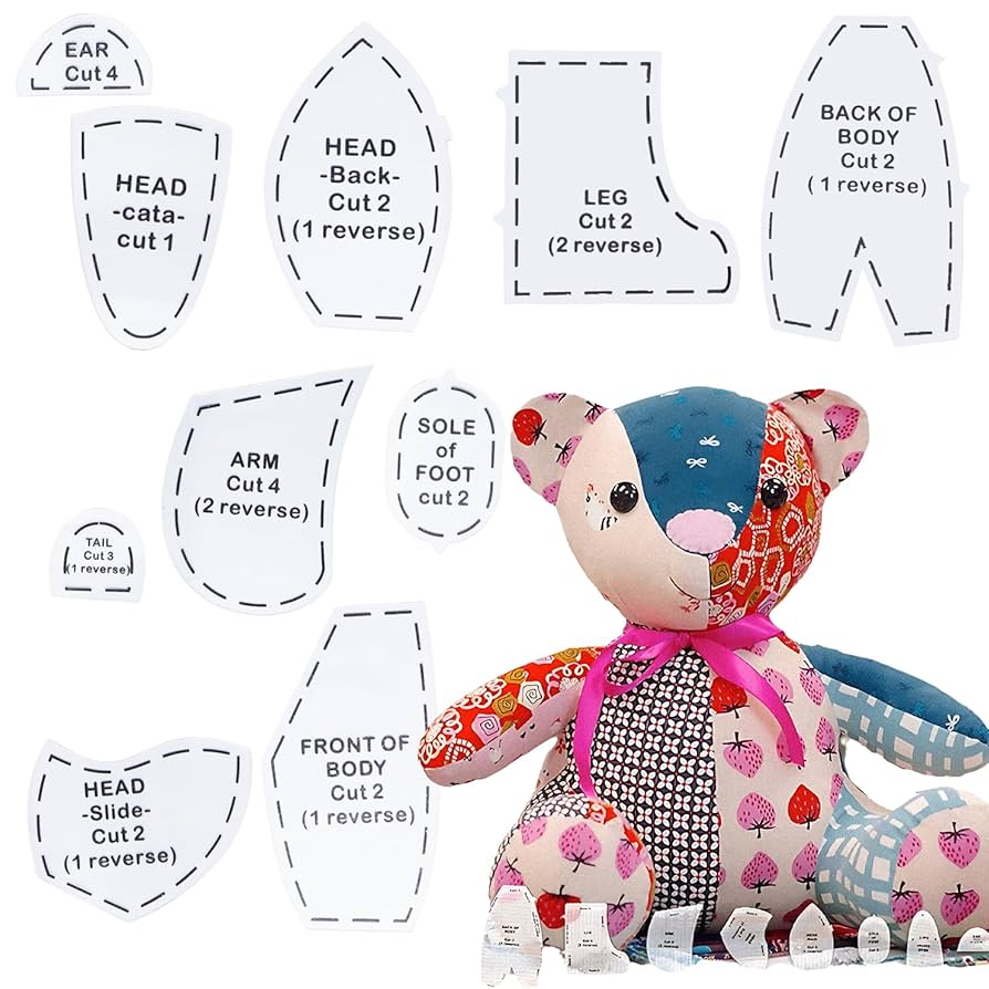 memory-bear-sewing-pattern-teddy-bear-patterns-sewing-memory-bear-template-ruler-set-acrylic-memory-bear-template-ruler-kit-with-instructions-diy-sewing-quilting-memory-bear-patterns-christmas-gifts-amazon-co-uk-home for Template Free Printable Memory Teddy Bear Pattern Memory Bear Sewing Pattern, Teddy Bear Patterns Sewing Memory Bear Template Ruler Set Acrylic Memory Bear Template Ruler Kit with Instructions DIY Sewing Quilting Memory Bear Patterns Christmas Gifts : Amazon.co.uk: Home for Template Free Printable Memory Teddy Bear Pattern