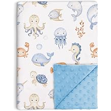 Buerhanerry Under The Sea Baby Blankets Neutral for Boys Girls, 30"x40"