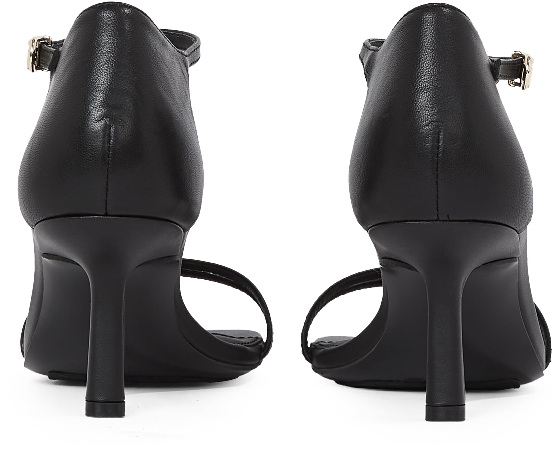 Tommy Hilfiger Sandalias con tacón Mujer Kitten Heel Leather Sandalias