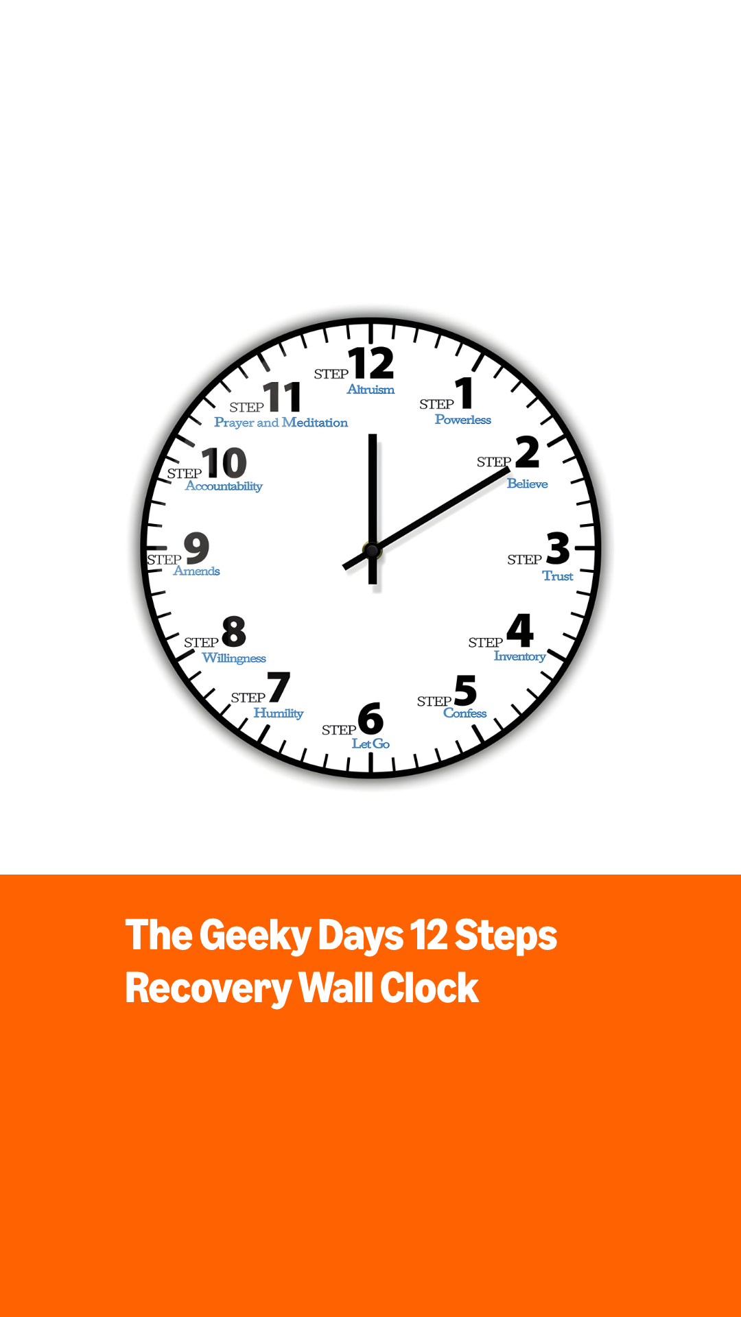 Reloj de Pared Analógico Silencioso 12 Pulgadas Acrílico miniatura 7
