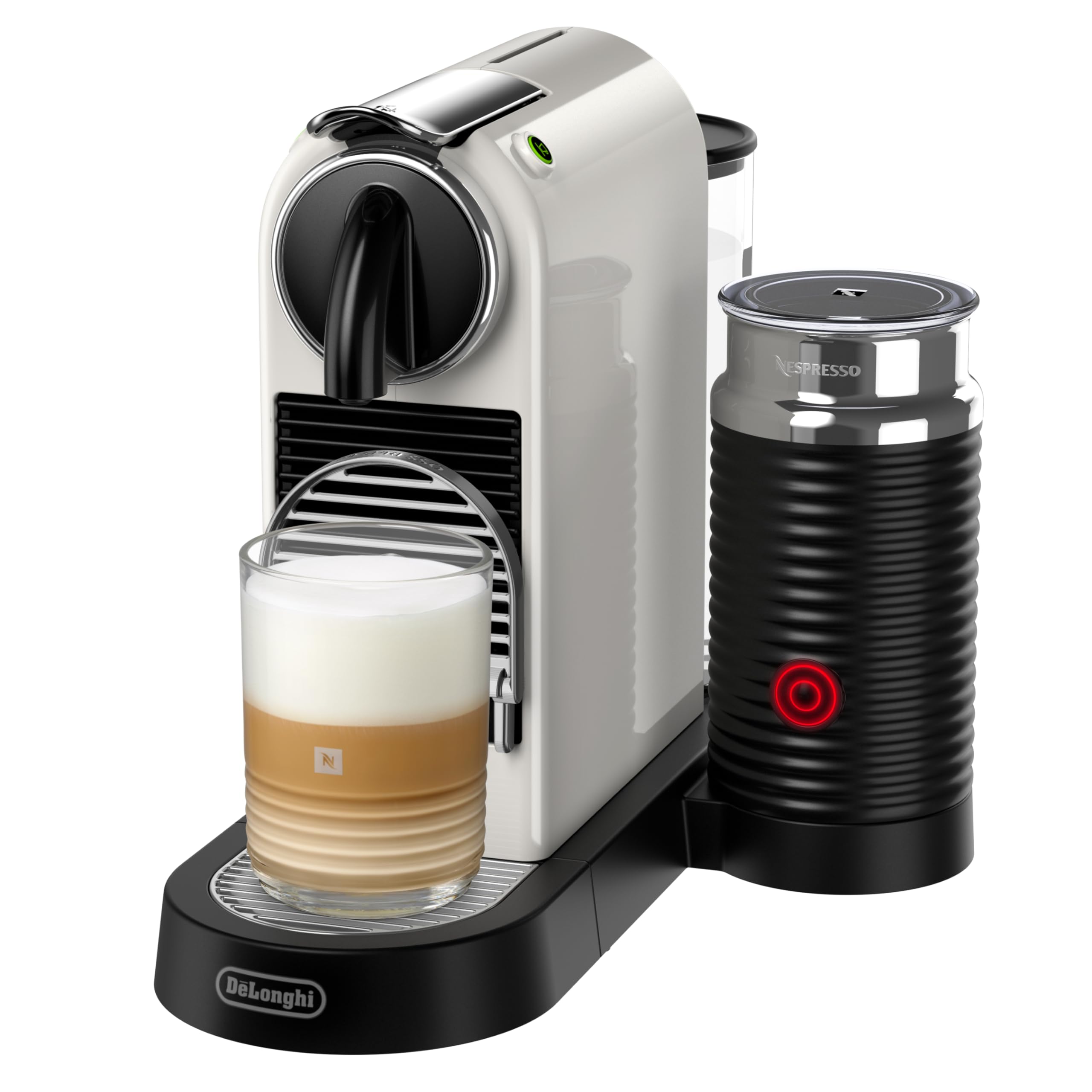 Nespresso Citiz & Milk con Aeroccino EN267.WAE, Macchina da caffè di De'Longhi, Sistema Capsule Nespresso, Serbatoio acqua 1L, colore White