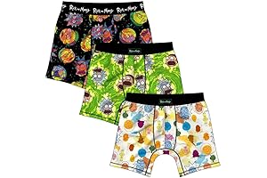Rick & Morty Men's Boxer Briefs: Cosmic Adventures in Comfort