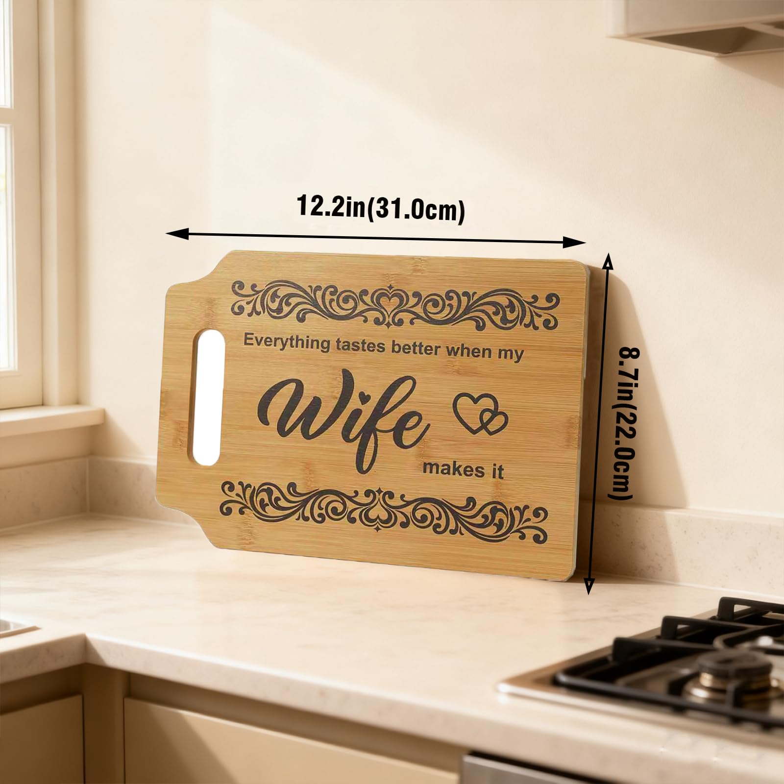 Wife Gifts – Kitchen Wall & Counter Decor, Unique Birthday, Valentine’s, Christmas Gift for Wife from Husband