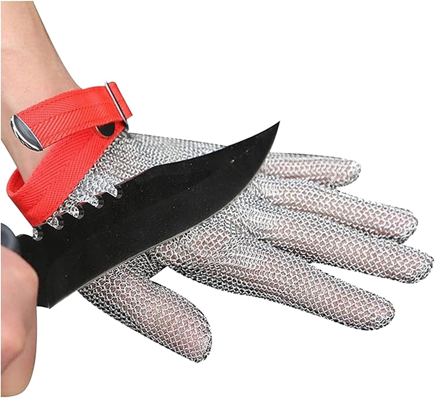 Guantes anticorte de acero inoxidable 304 para seguridad en la cocina