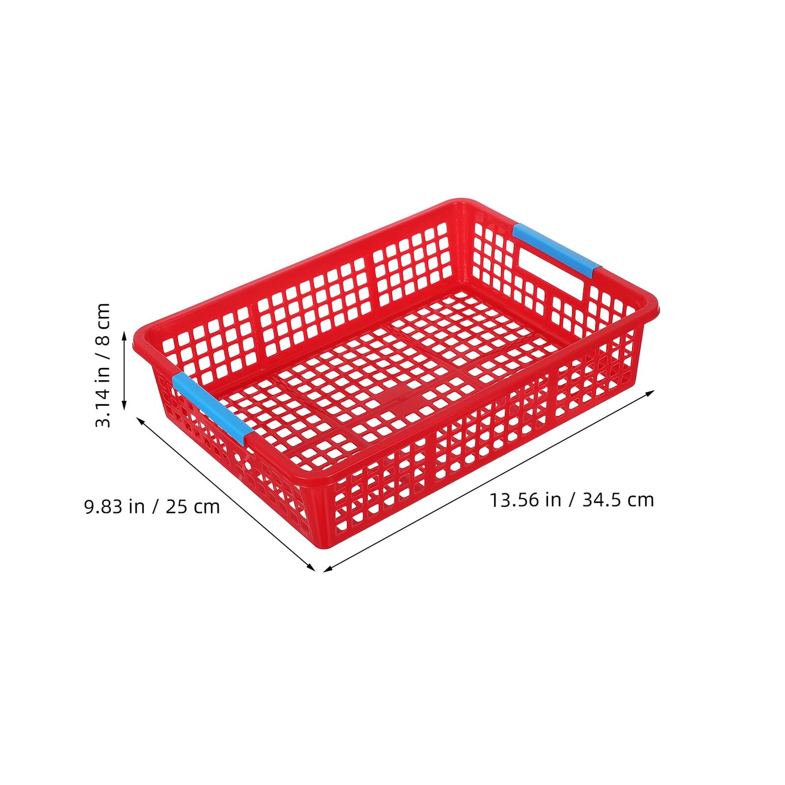 5 Szt. Kosze Do Przechowywania Dokumentów w Formacie A4 Papierowy Plastikowy Kosz Do Przechowywania Wielofunkcyjnego Red Pp