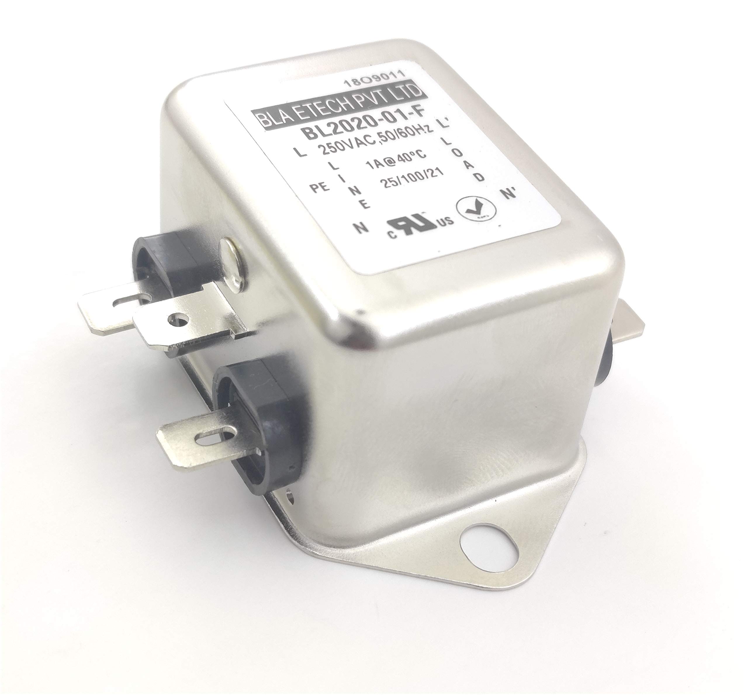 Buy EMI/RFI Power Line Filter, 1A, Single Phase, Single Stage, High