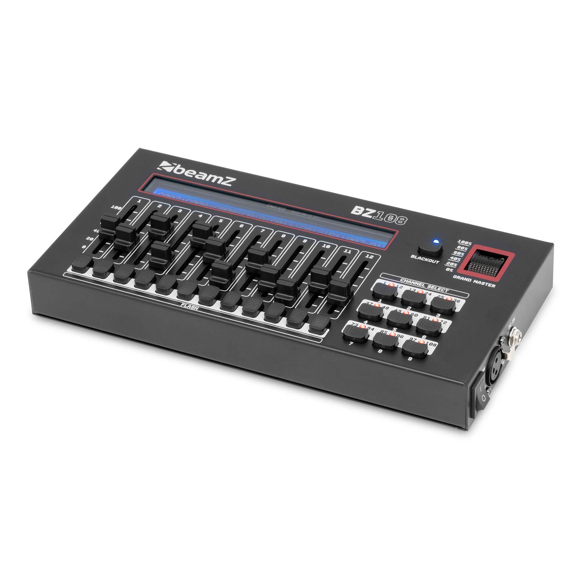 BeamZ BZ108 DMX Controller Lichtpult - Lichtsteuerung 108 Kanäle