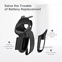 Vista 7 de KIWI design Comfort Battery Audio Head Strap 6400mAh y accesorios mejorados para controladores compatibles con Quest 2