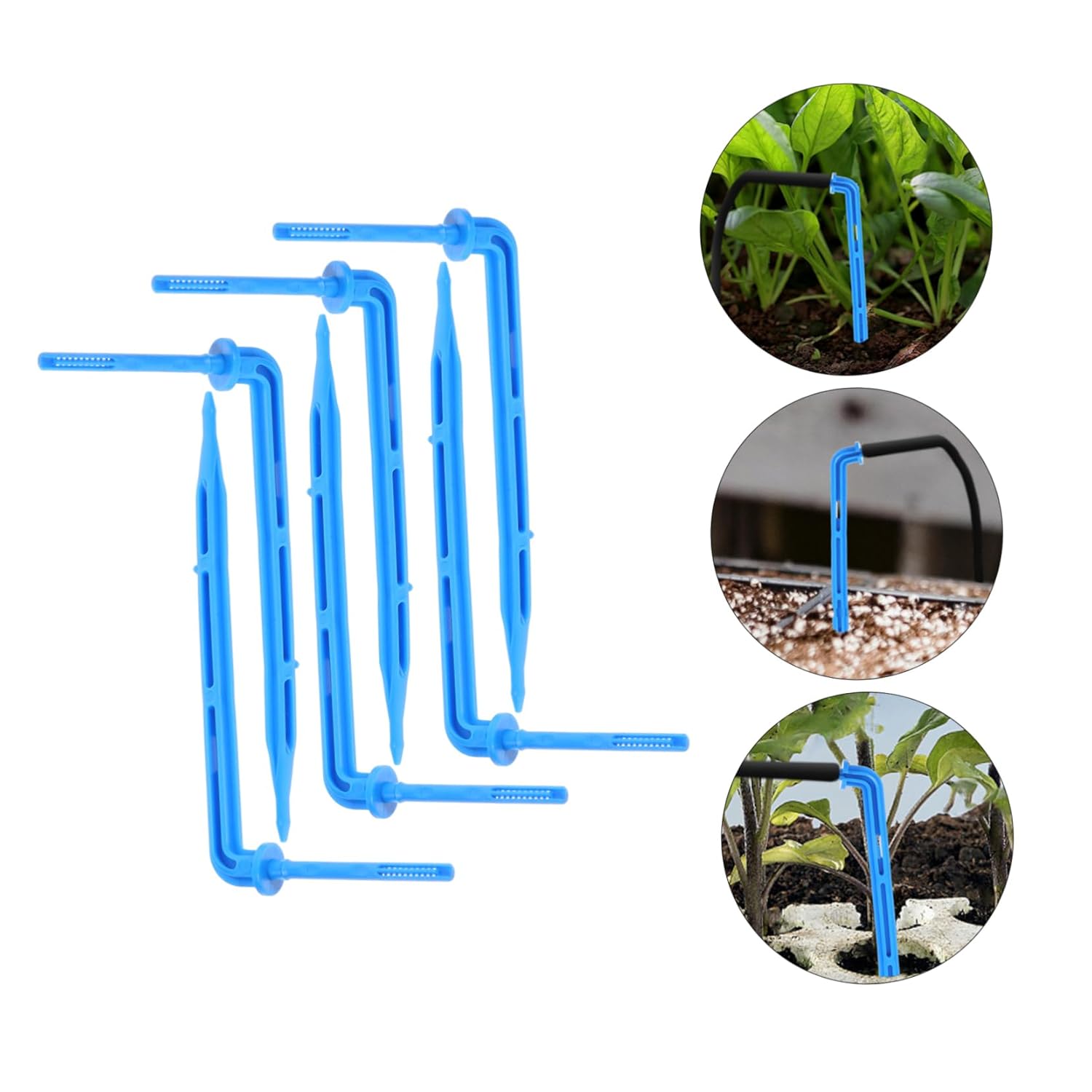 VICASKY 4sets Irrigation Tools U Plants Garden Watering System Soaker Drip Irrigation Spikes Indoor Plant for Pots Irrigation Plant Drip Stakes Irrigation Stake 100pcs*4