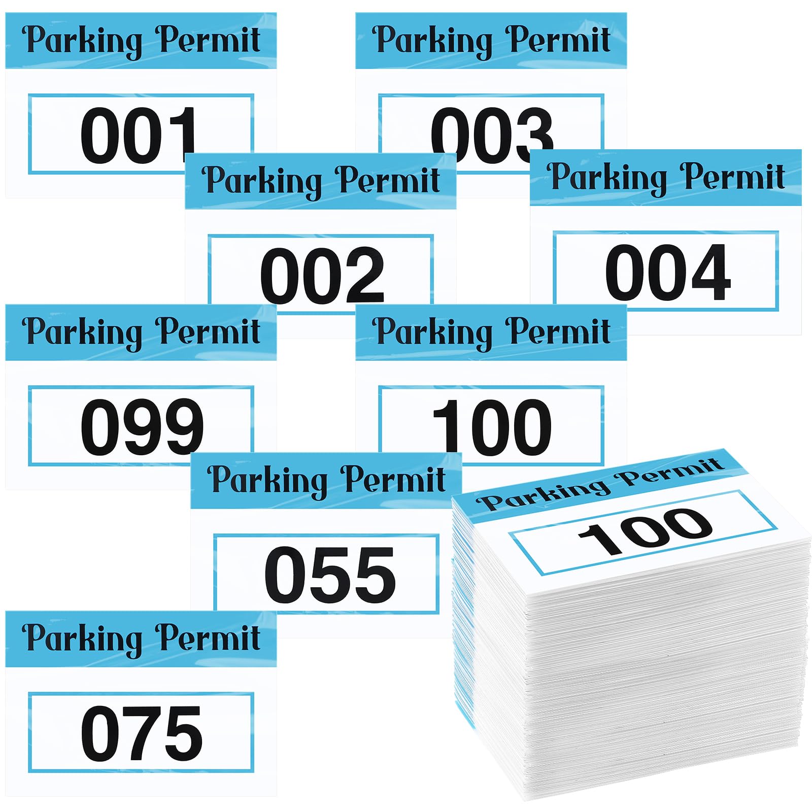 Purple Parking Permit Window Stickers Decals (Multiple