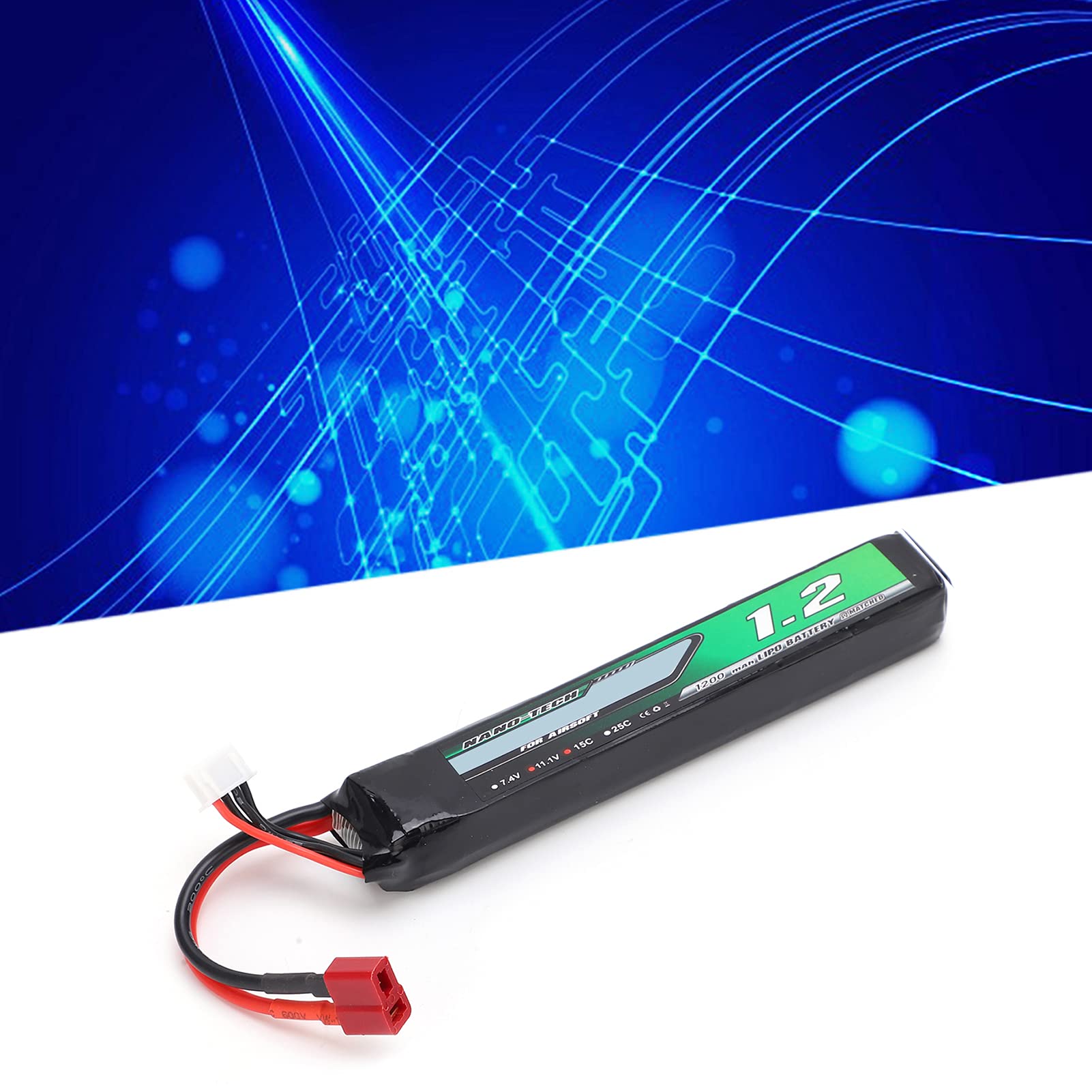 Batteria Lipo 11.1V 1200mAh 15C, batteria Lipo RC leggera per auto modello RC