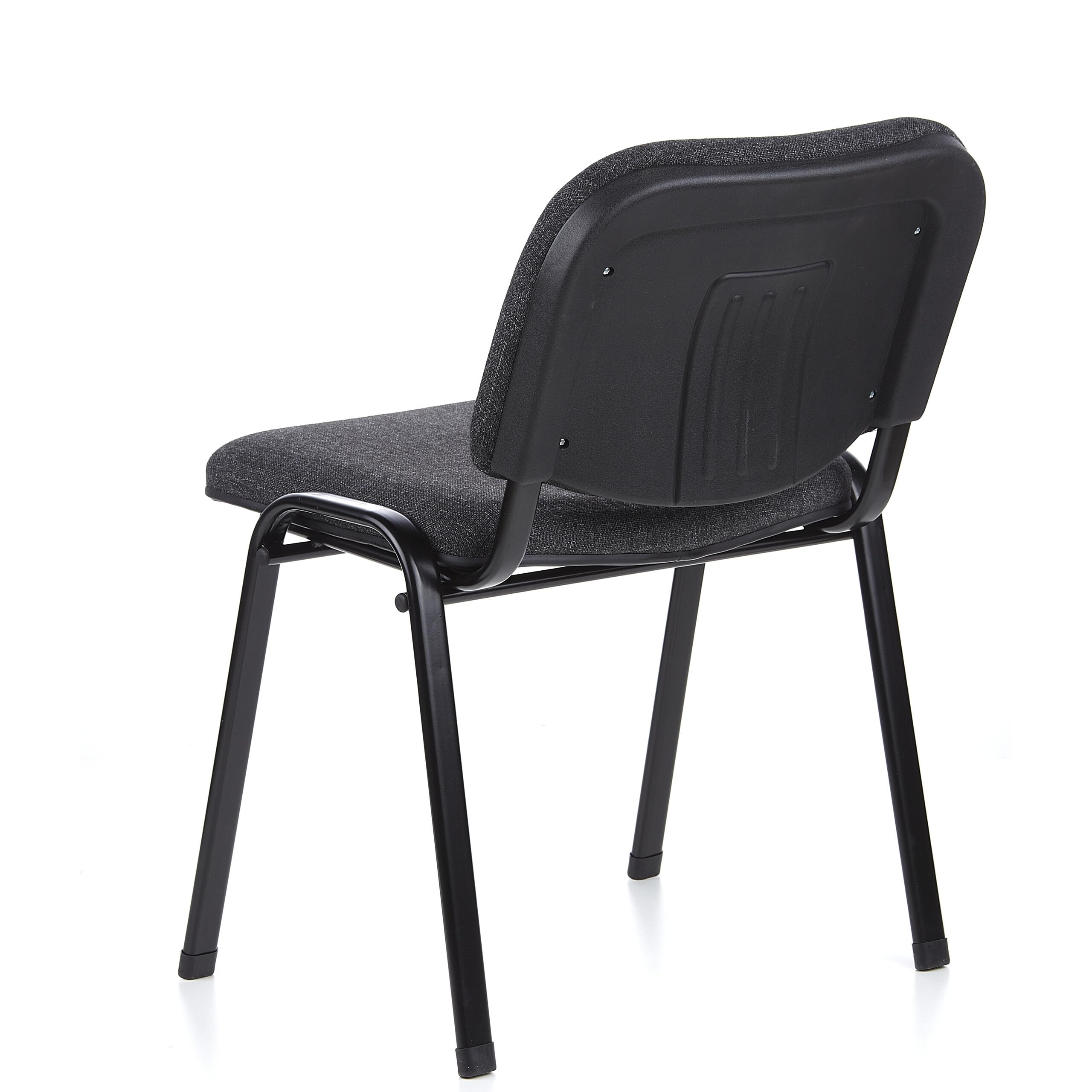 HJH Office 704520 Set di 4 Ospite XT 600 Tessuto, Conferenza imbottita, impilabile, Attesa, Poltrona, Antracite