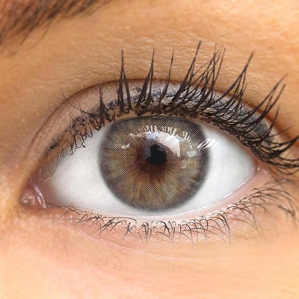 Glamlens Lentilles de Couleur Grigie Naturelles