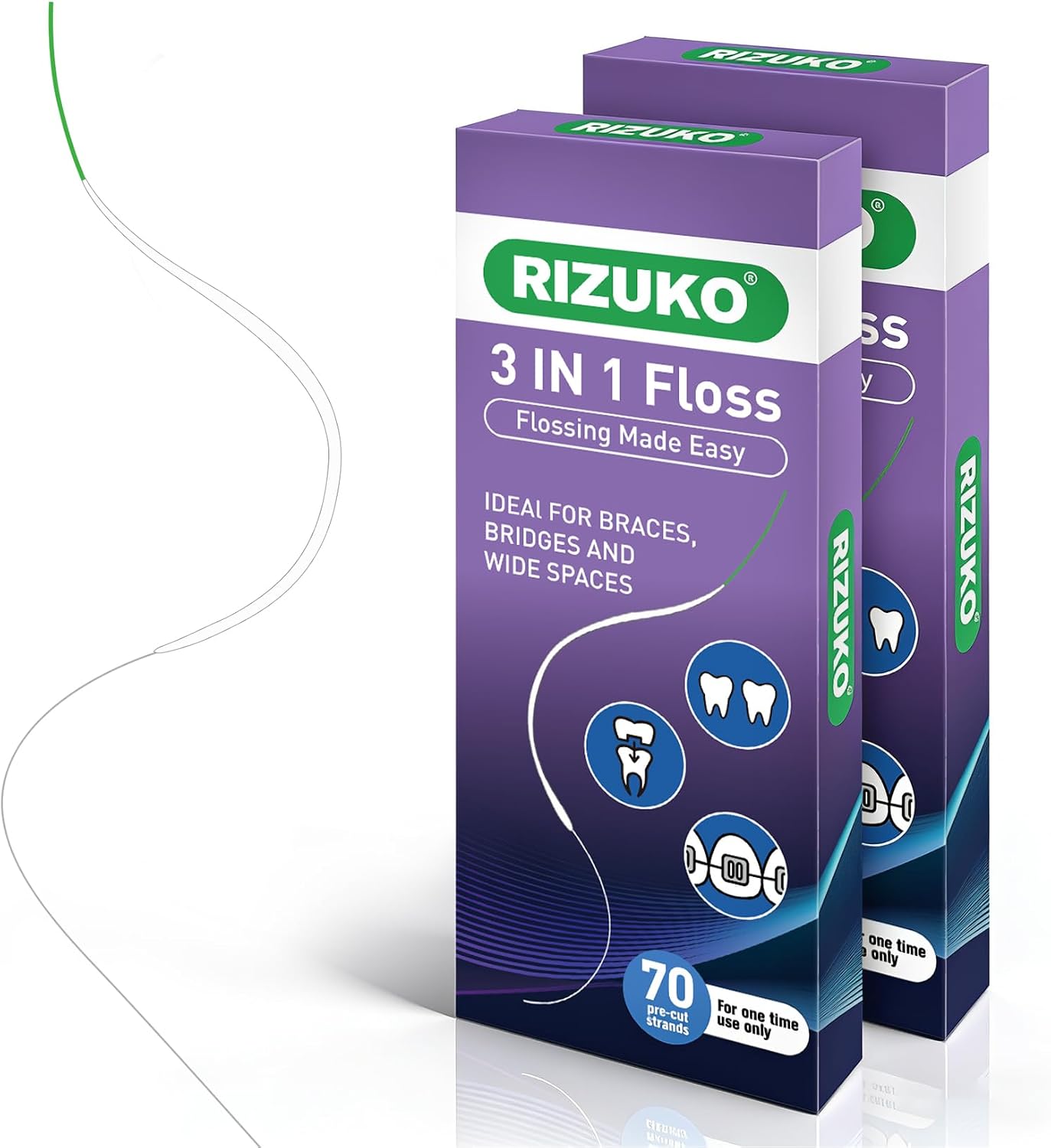 3-in-1 Orthodontic Floss for Braces & Bridges