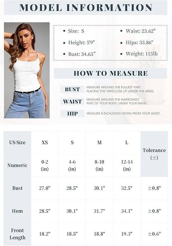 ANYOCEAN 3-Pack Womens Camisole Soft Knit Slim Fit Tank Top Basic 26A050 XS image 6