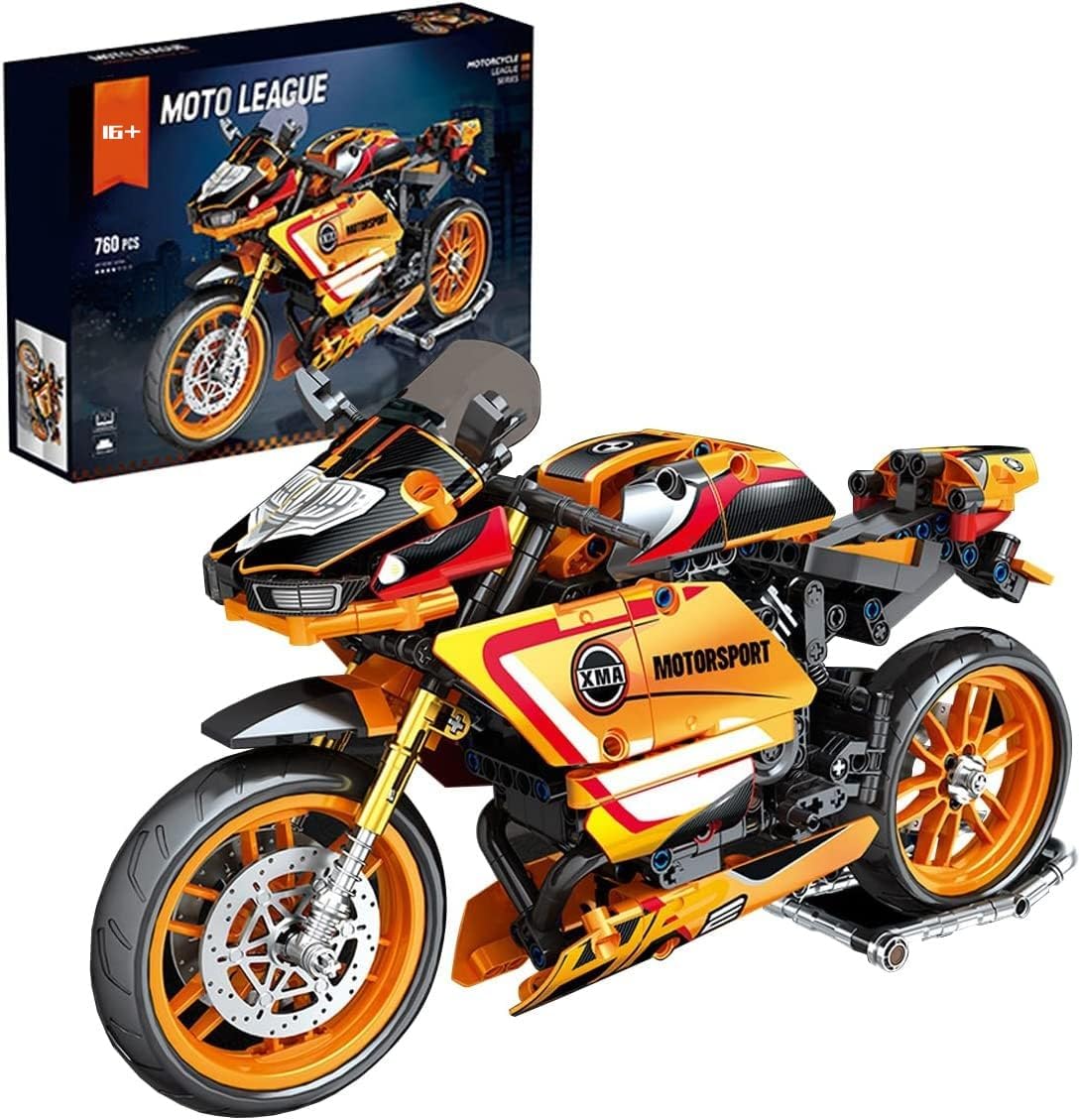 FULHOLPE Motorcycle Building Kits for BMW HP2, 760Pcs Superbike