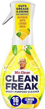 Mr. Clean, Deep Cleaning Mist Multi-Surface Spray, Lemon Zest Scent Starter Kit, 16 Fl Ounce Pack of 1